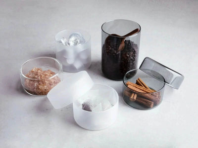 Glass storage box for tea (0.5 litres)