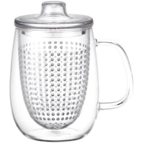 Kinto UNIMUG glass cup with filter - large 